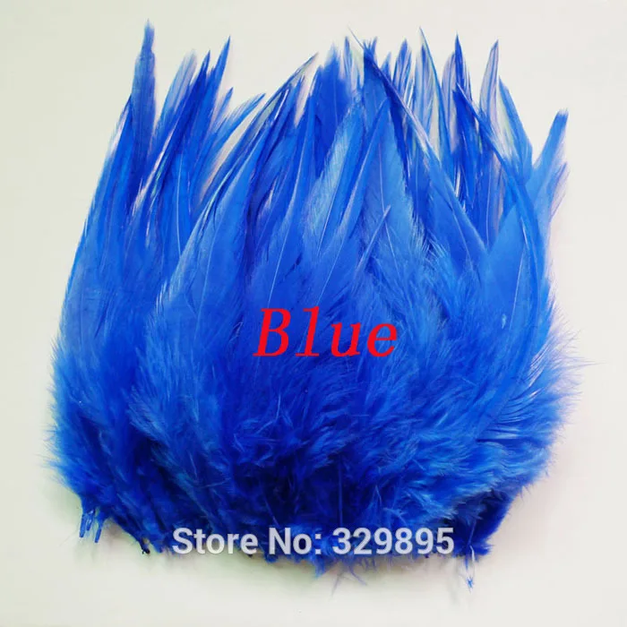 Красивые 100 шт синий цыпленок фазана петух петушиные перья для рукоделия одежда