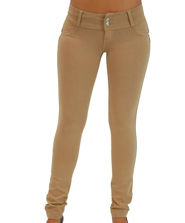 2016 Популярные Мода Женщина Тощий готический Карандаш Брюки Полная Длина Новый