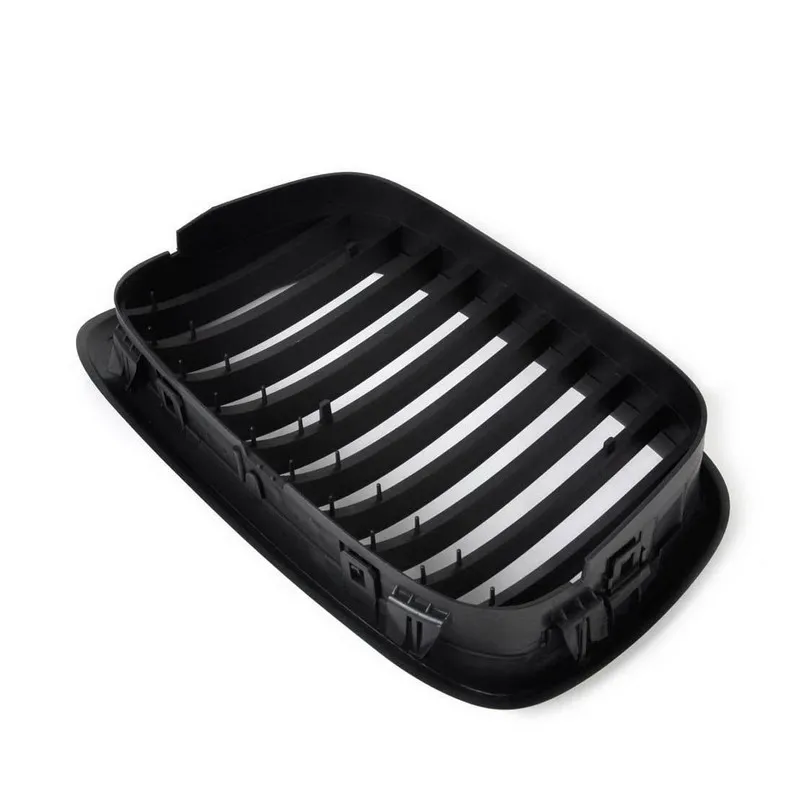 Matt-Black Front Double Line Grilles Grill For BMW 5 Series E39 1995-2004 SR1G car styling accessories | Автомобили и мотоциклы