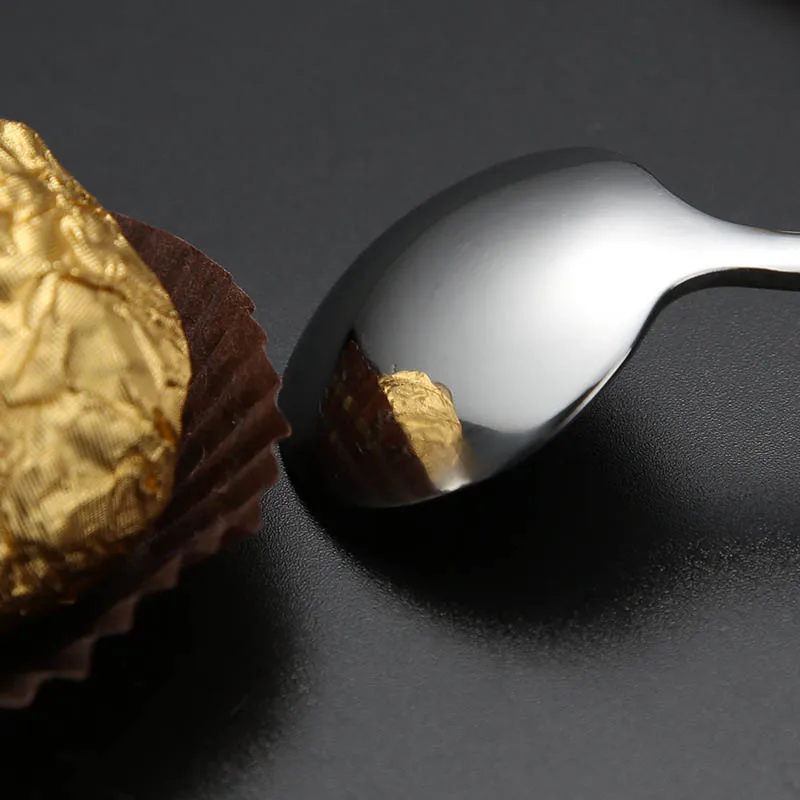 Нержавеющая сталь 7 цветов красочная кофейная ложка ледяной десерт длинная ручка