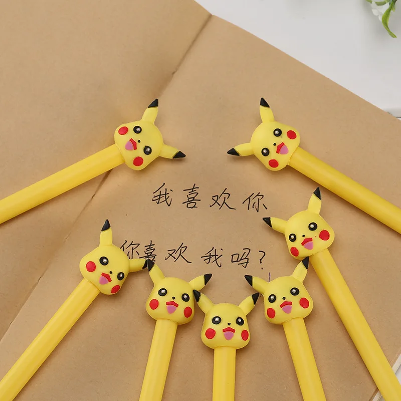 1PC Cute Kawaii Stationery Black Ink Animal Gel Pen 0.5mm Cartoon Plastic Pens for Writing Office School Supplies | Канцтовары для