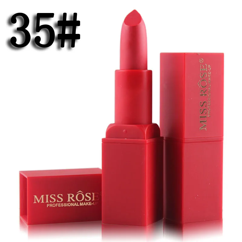 35 Miss Rose, витамин Е, Увлажняющая губная помада, водостойкая, 7 цветов, без запаха, телесного цвета, матовая губная помада для беременных женщин, batom, матовая MS082 - Цвет: 35
