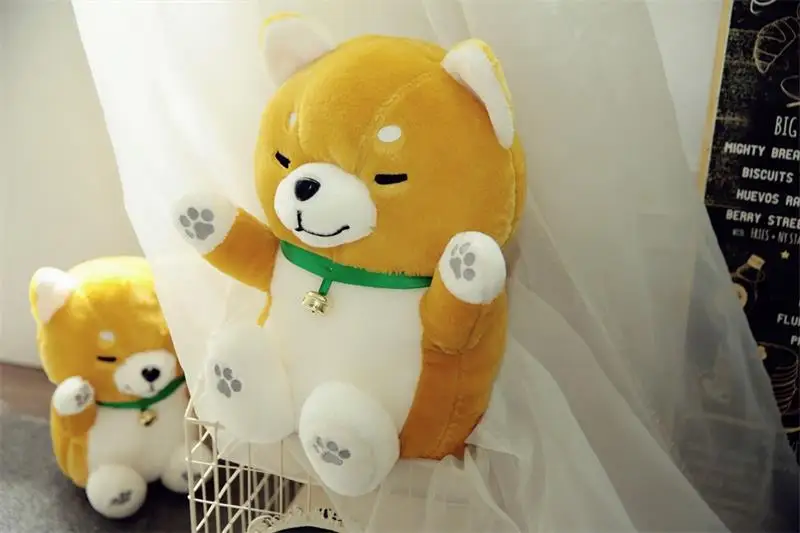 Comprar Nuevo Estilo De Dibujos Animados Shiba Inu Perro Gordo De Peluche De Juguete Grande 40 Cm Muñeca Suave Almohada Juguete Regalo De Navidad B1607