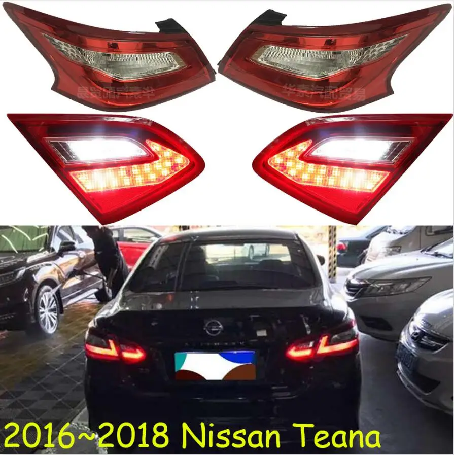 One set 4pcs 1 шт. автомобильный бампер taillamp для Nissan Teana задний светильник 2018y автомобильные аксессуары задний фонарь для Teana задний светильник Altima - Цвет: One set 4pcs