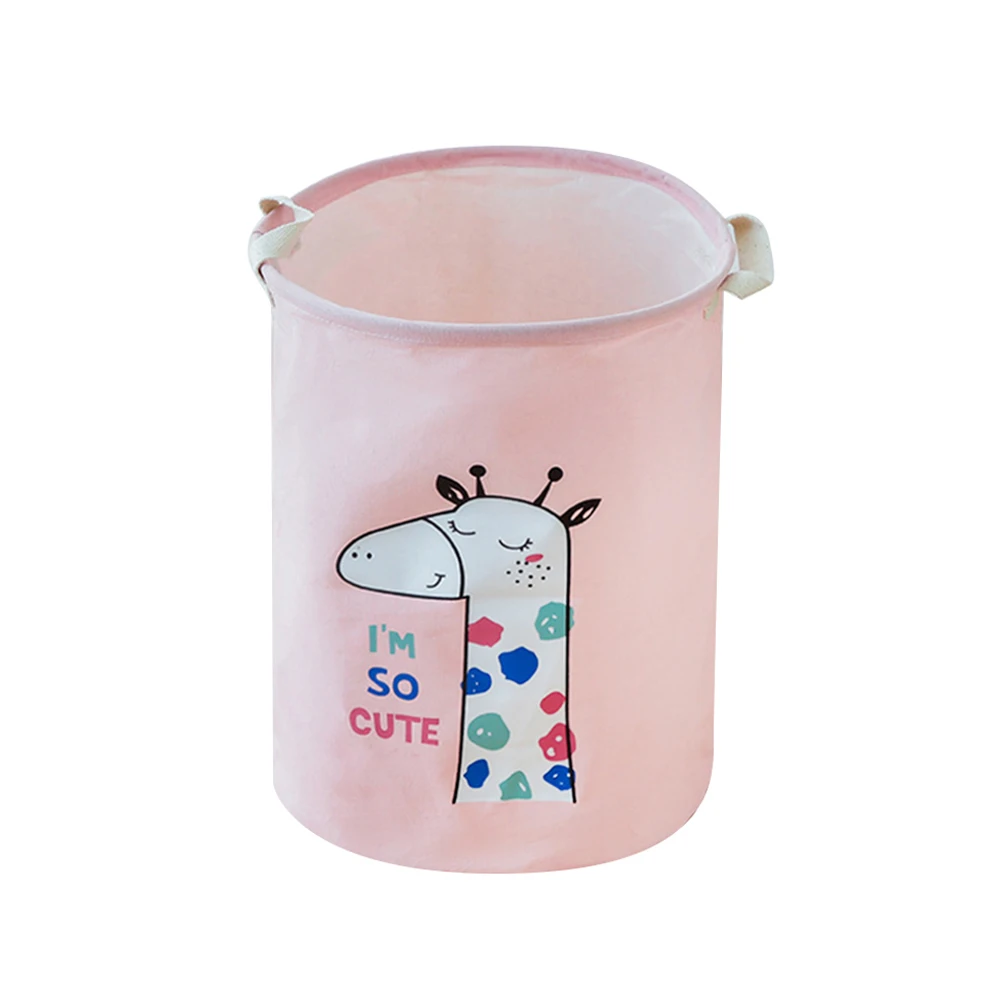 giraffe Картонная корзина для белья для животных 35*45 см большая корзина для игрушек корзина для стирки грязной одежды корзины для хранения мелочей коробка - Цвет: giraffe