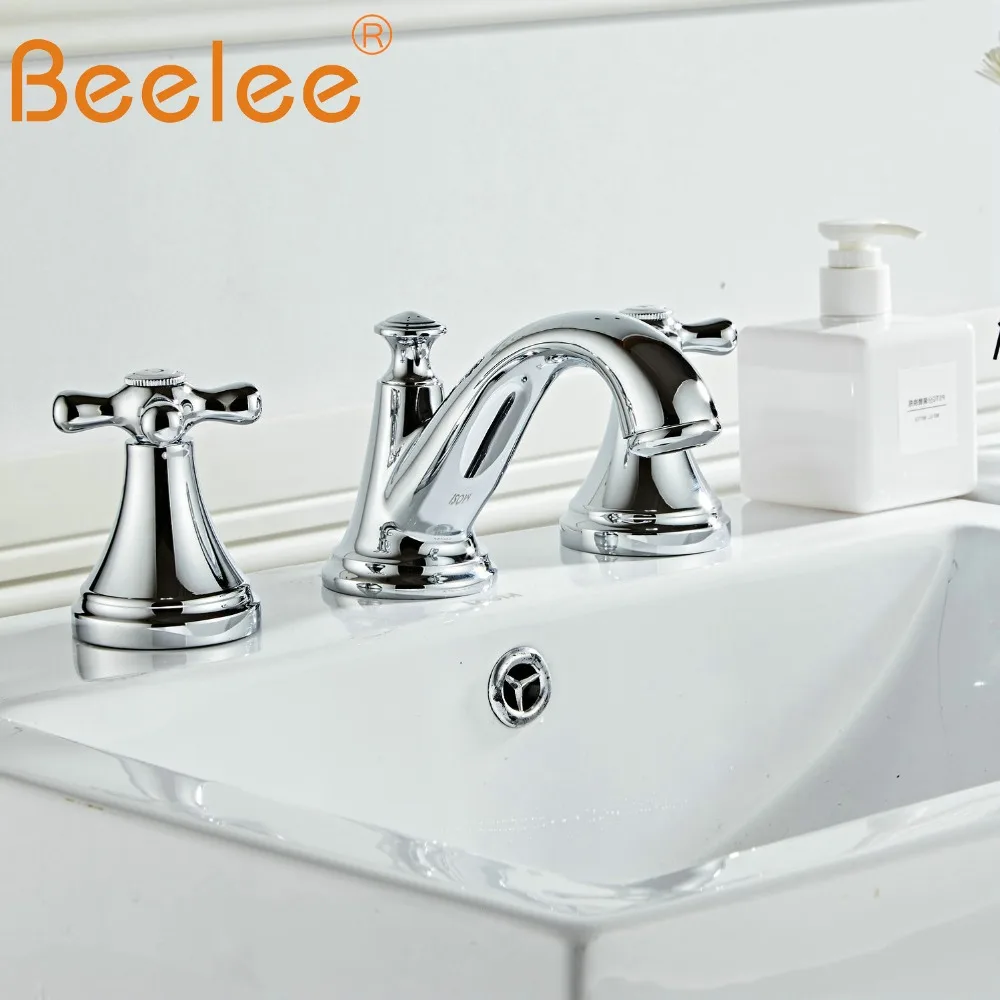Смеситель для ванной комнаты Beelee латунный кран воды хромированная отделка