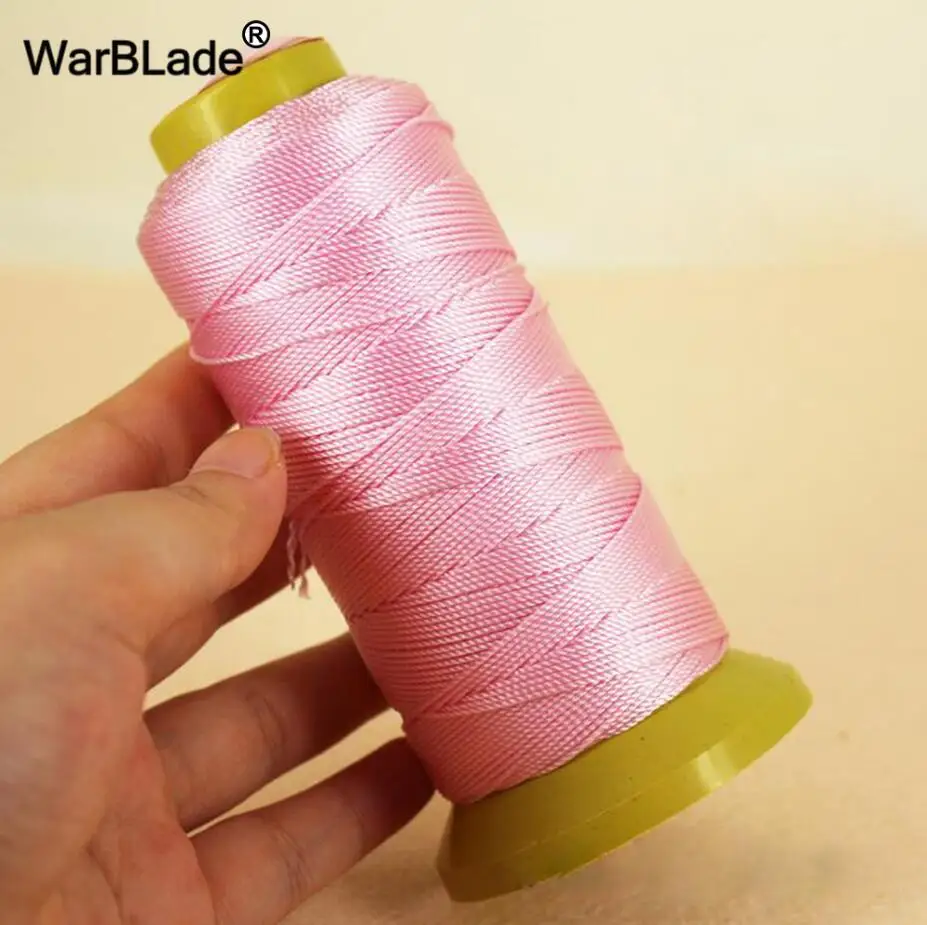 Pink WBL нейлоновый шнур 0,2 мм 0,4 мм 0,6 мм 0,8 мм 1 мм Полиамид шнур швейные нитки веревки шелк Бисер строка для DIY плетеный провод для изготовления ювелирных изделий - Цвет: Pink