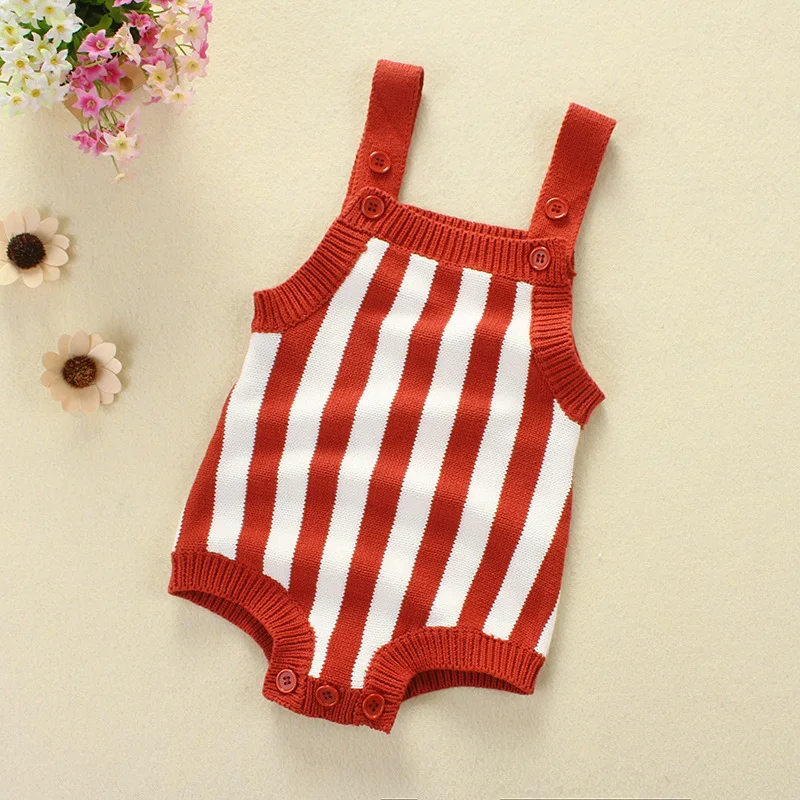 2019 Ins младенческой малыша Унесенные призраками вязаные детские комбинезоны