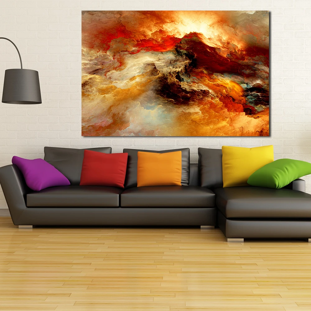 Холст JQHYART настенный Декор живопись большой домашний декор настенные подвески