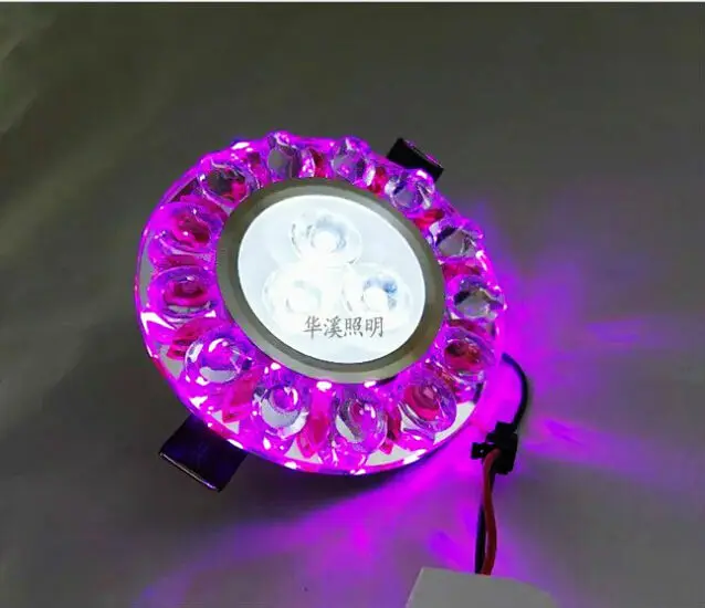 Потолочная Светодиодная лампа фиолетового цвета 3 Вт 85 265 в|led ceiling lamp|downlight spotceiling