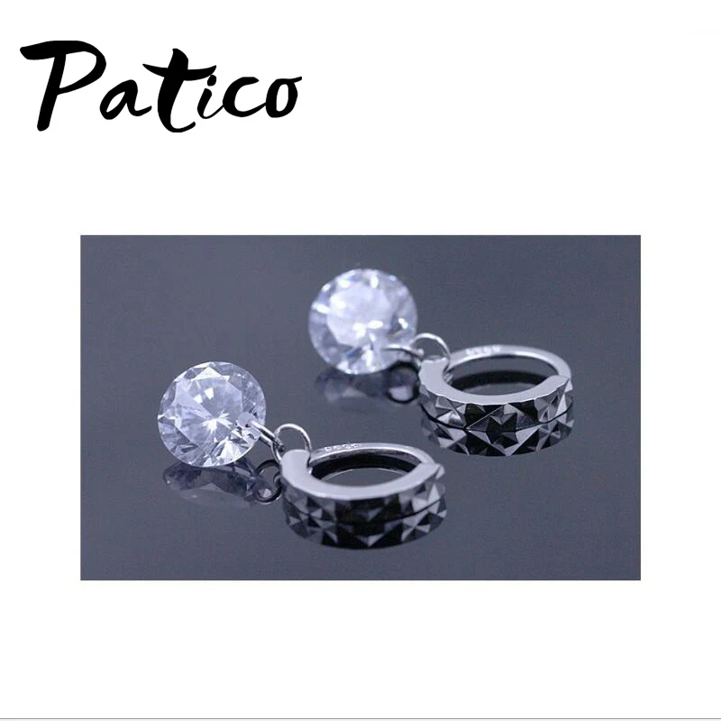 Женские серьги из серебра 925 пробы с фианитами|fashion hoop earrings|hoop earringsearrings earrings |