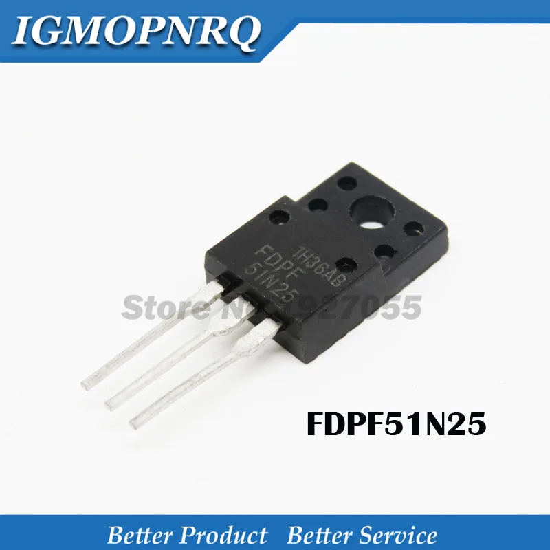 5PCS FDPF51N25 51N25 TO-220F NEW | Электронные компоненты и принадлежности