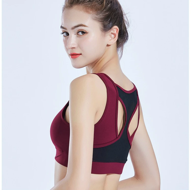 2018 Push Up Sport Bra for Women Sexy Yoga Tops Gym Workout Shockproof Underwear Running Tights Sportswear | Спорт и развлечения