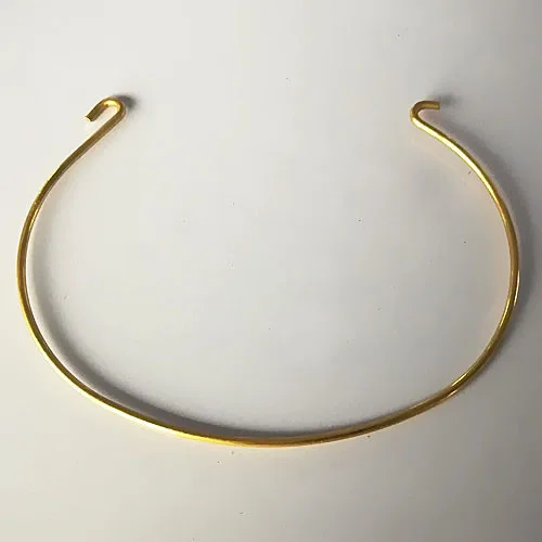 65*1.2mm Open Bracelet Settings Wire Connectors with 2 Hooks Loops Blank Base Metal Brass Circle Bangle Findings DIY Making | Украшения и