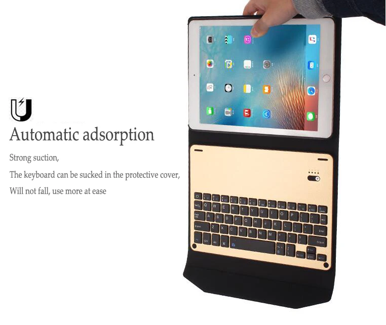 Беспроводная клавиатура для iPad Pro 9 7 дюйма 2016 Bluetooth чехол планшет алюминиевый