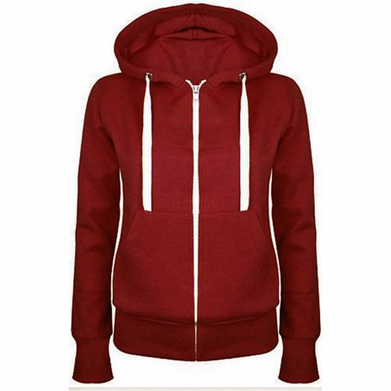 Women's Coat Pockets Outerwear Classic Women Hoodies 2021 New Spring Autumn Zipper Hooded Sweatshirts Tie Collar Hoody Jacket | Женская