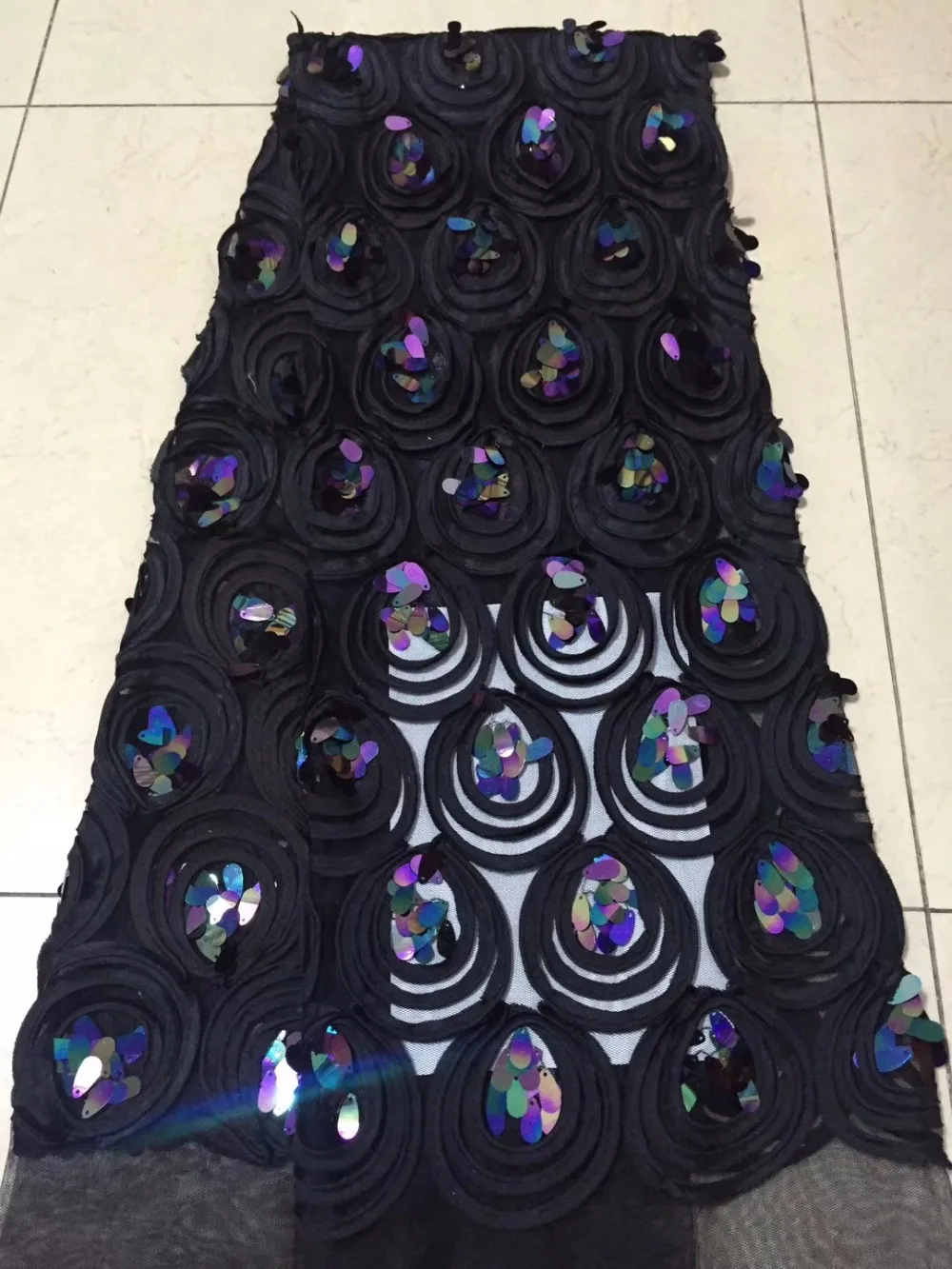 2018 Высококачественная африканская кружевная ткань Чистая Белая французская