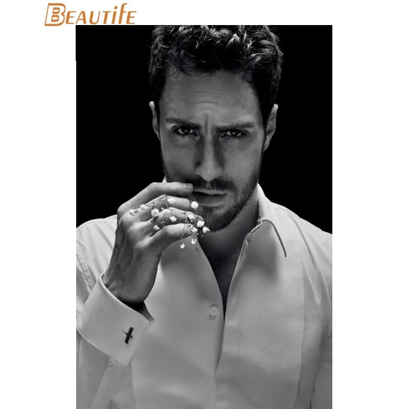 Custom Aaron Taylor-Johnson Poster Home Decoration Fashion Silk Fabric Wall Print More Size | Дом и сад