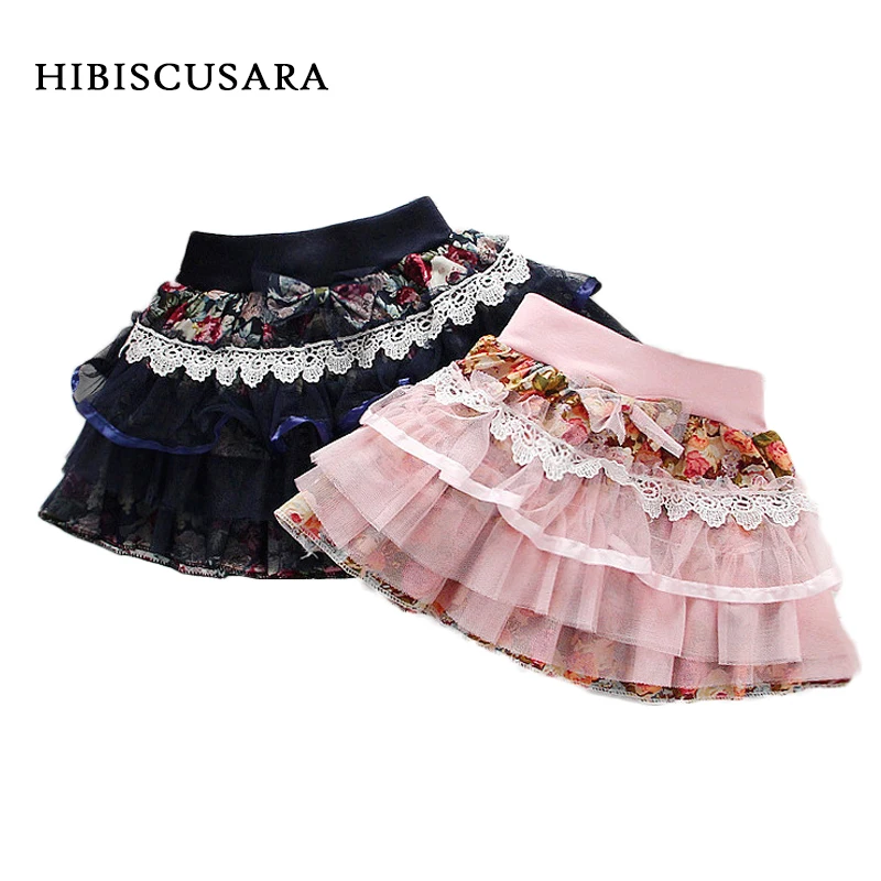 Кружевная юбка с цветочным принтом для девочек 2 6 лет|girl lace skirt|kids tutu skirttutu skirt |