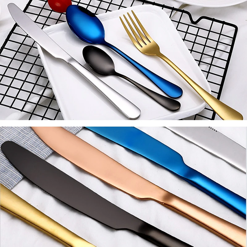 Столовый набор столовые приборы ножи вилки ложки Wester кухонная посуда