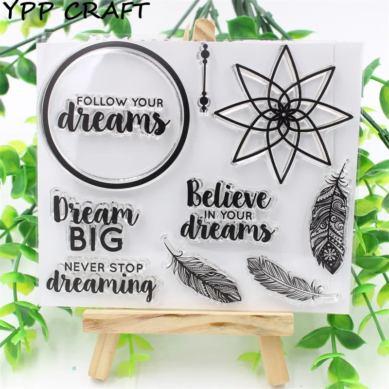 YPP CRAFT Follow Your Dream прозрачный силиконовый штамп/печать для DIY