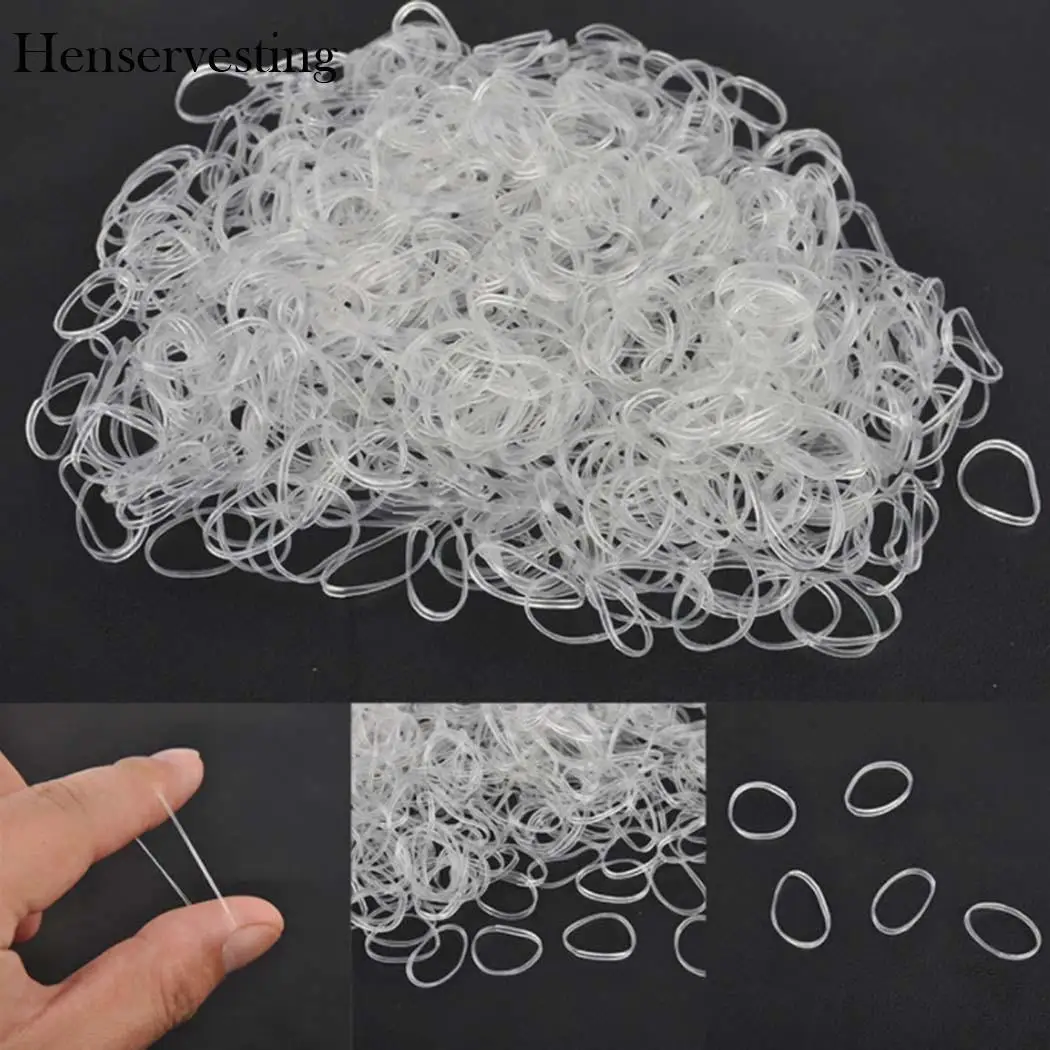 1000 шт./пакет модная повязка для волос высокоэластичная резинка одноразовые