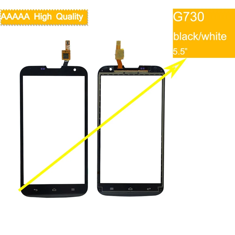 Для Huawei Ascend G730 G 730 сенсорный экран Сенсорная панель Датчик дигитайзер Переднее