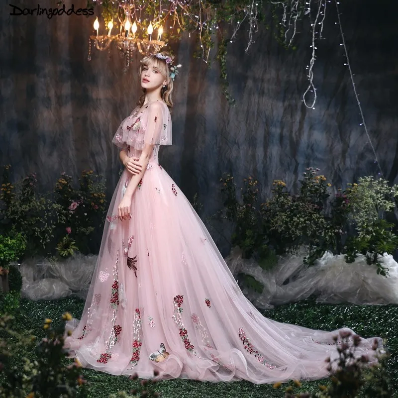 Vestidos De Novia роскошные розовые пляжные свадебные платья бабочка птица вышивка фотография сексуальное свадебное платье реальные фотографии