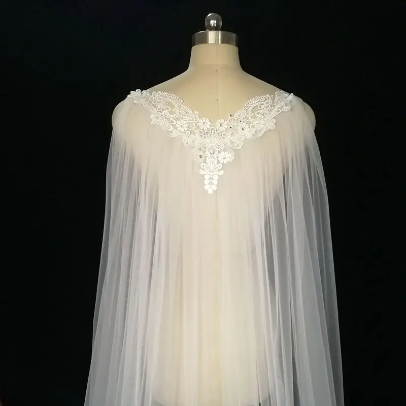 

Bridal cape veil Wedding cape Tulle cape veil Lace cape veil wedding bolero lace jacket lace bolero bolero mariage