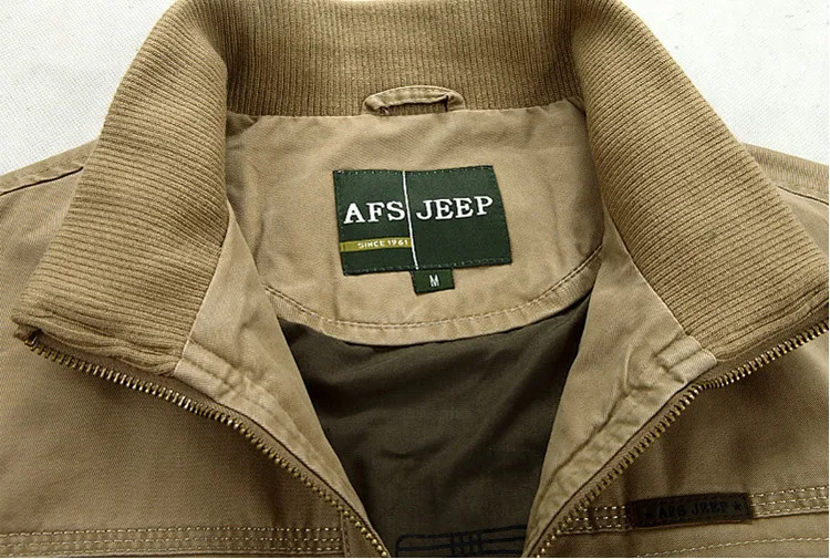 AFS JEEP Мужская военная куртка Бомбер пальто мужские худи на молнии стоячий воротник Vetement Homme мужские куртки и пальто