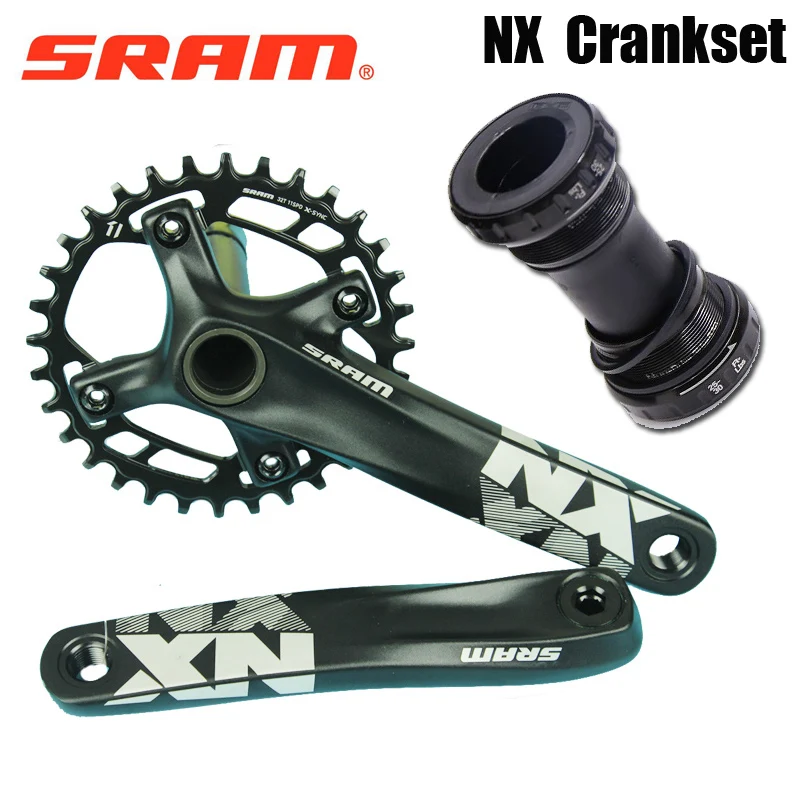 SRAM NX 32T стальная цепь 170 мм 175 мм MTB велосипедный шатун с GXP Нижний Кронштейн