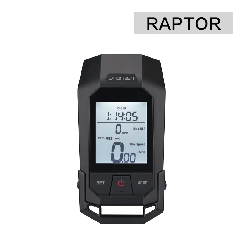 Raptor SHANREN водонепроницаемый велосипедный светильник компьютер IP65 велосипедный светильник велосипедный беспроводной Спидометр Компьютер MTB велосипедный фонарь велосипедный секундомер - Цвет: Raptor