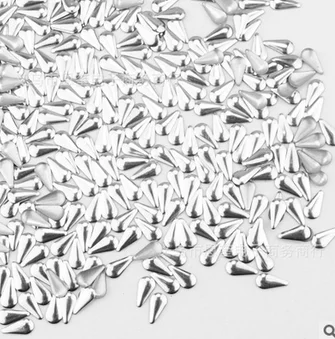 100 шт/упак. капельки воды металла Liu ногтей ювелирные изделия золото/серебро два