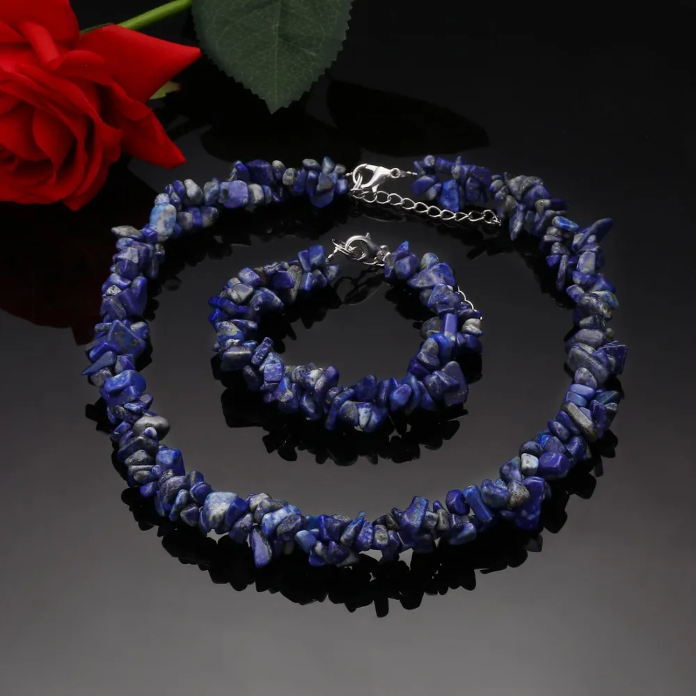 Комплект из колье и серёг с подвеской кристаллом|Ювелирные наборы| |