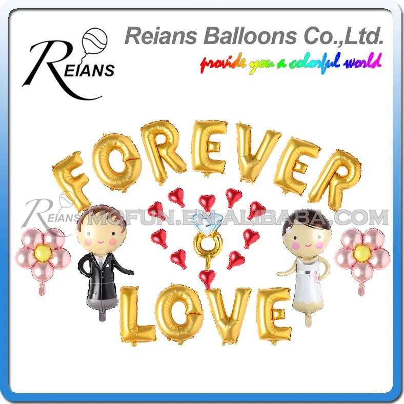 10 комплектов Reians кольцо Forever Love Жених цветок невесты Свадебная вечеринка
