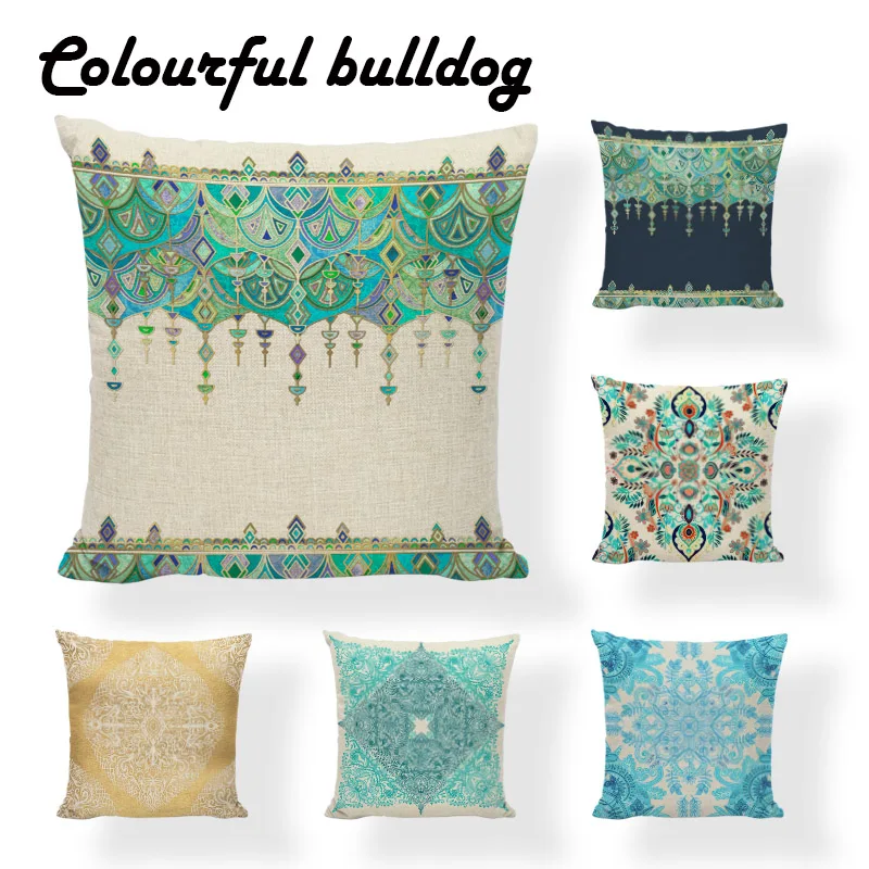 Творческий геометрический турецкий килим Подушка Чехол страны Стиль Восточный