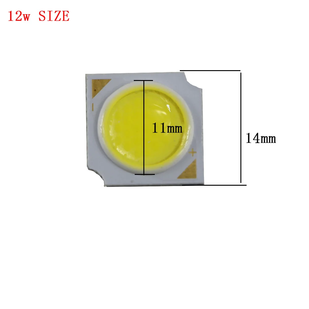 10 шт. COB 12 Вт 3 5 7 led cob Чип источника света 300 мА боковой 11 мм Точечный светильник s