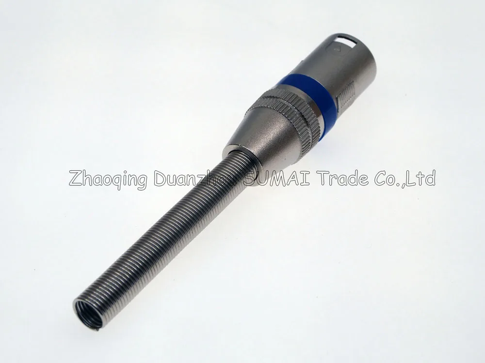 3Pin CANNON KTV аудио MIC разъем XLR 3 Pin папа J3P микрофона с длинной пружиной серебро синим