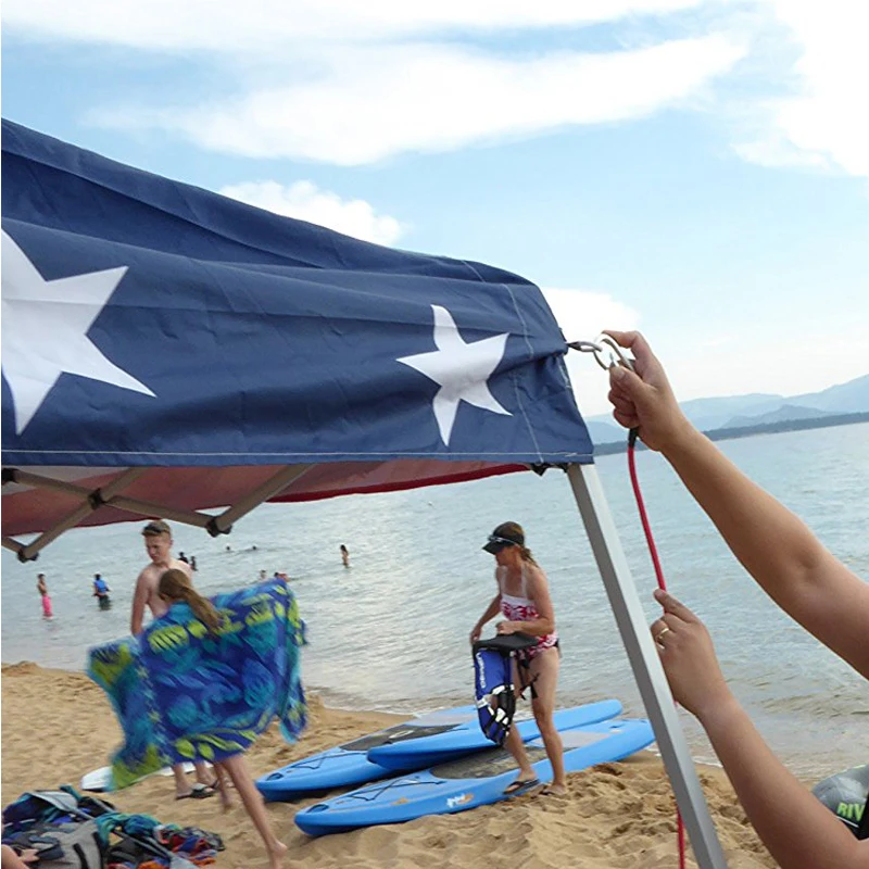 Карабин супер 4 шт. сверхмощный банджи шнуры с крючками для палаток грузов