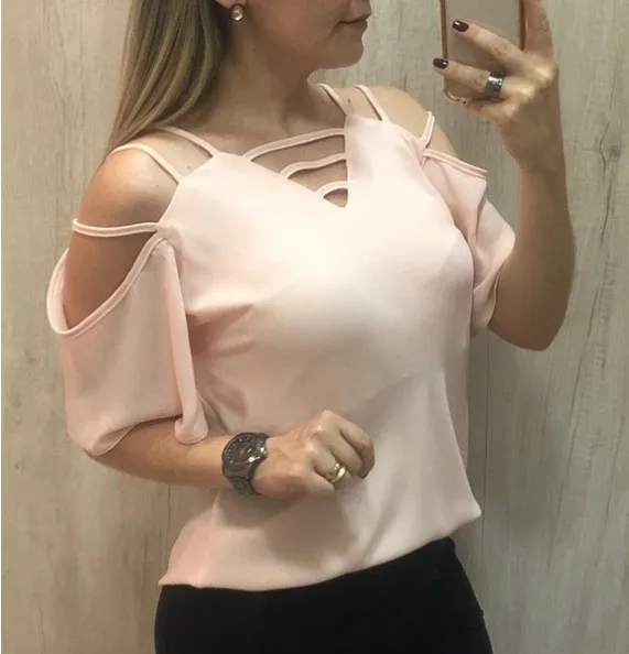

Women T shirt 2021 Summer fashion new off shoulder solid color short-sleeve women tshirt vestidos