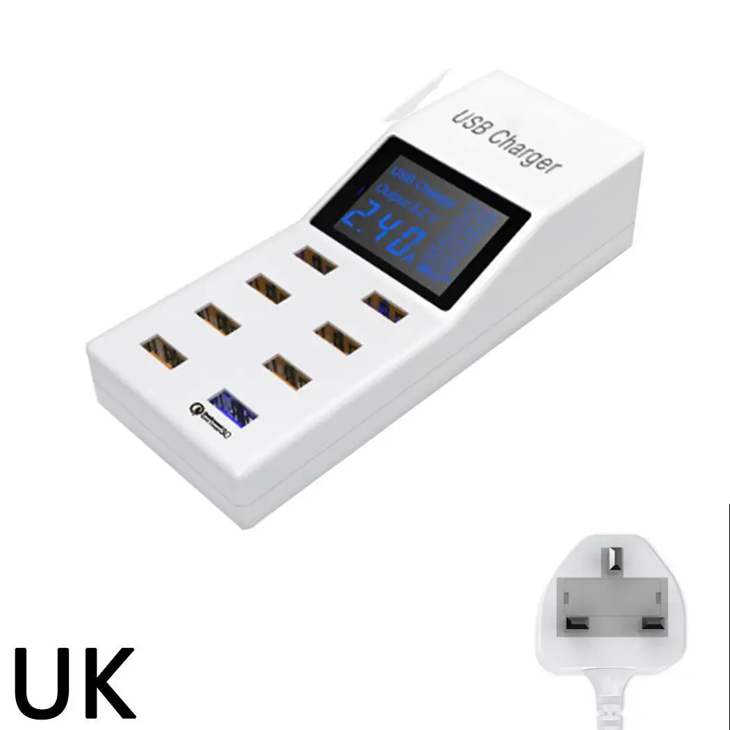 Быстрая зарядка несколько USB QC3.0 быстрое зарядное устройство светодиодный