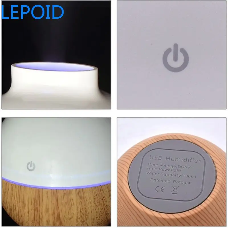 LEPOID USB эфирный масляный диффузор увлажнитель с автоматическим отключением
