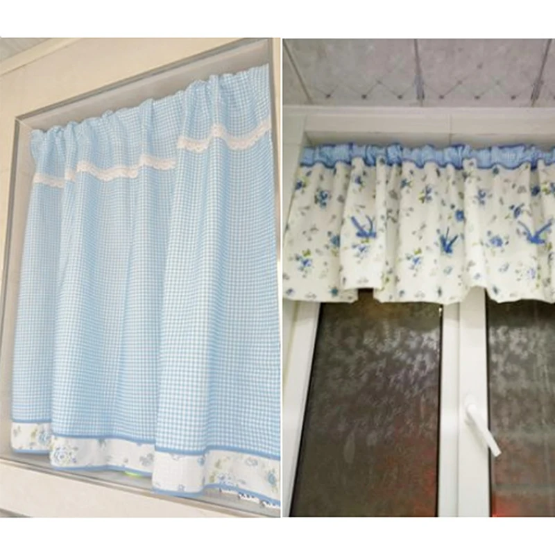 Модные вышитые кружевные декоративные шторы для кафе кухни в пасторальном стиле
