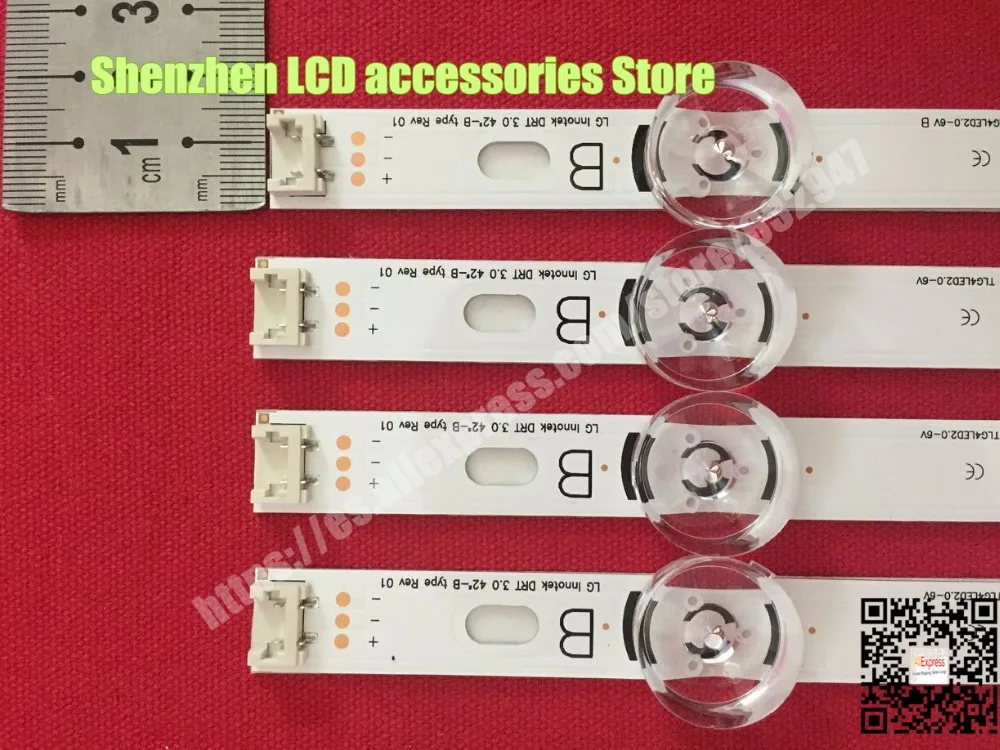 Для LG 42GB6310-CC D1rect 3 0 _ 421nch rev7 B/A-TYPE_131202 LC420DUH (FG)(A1) A + B = 82 5 см 1 шт. 4 светодиода комплект