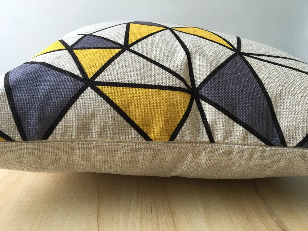 Декоративная наволочка в скандинавском стиле чехол для диванной подушки серого