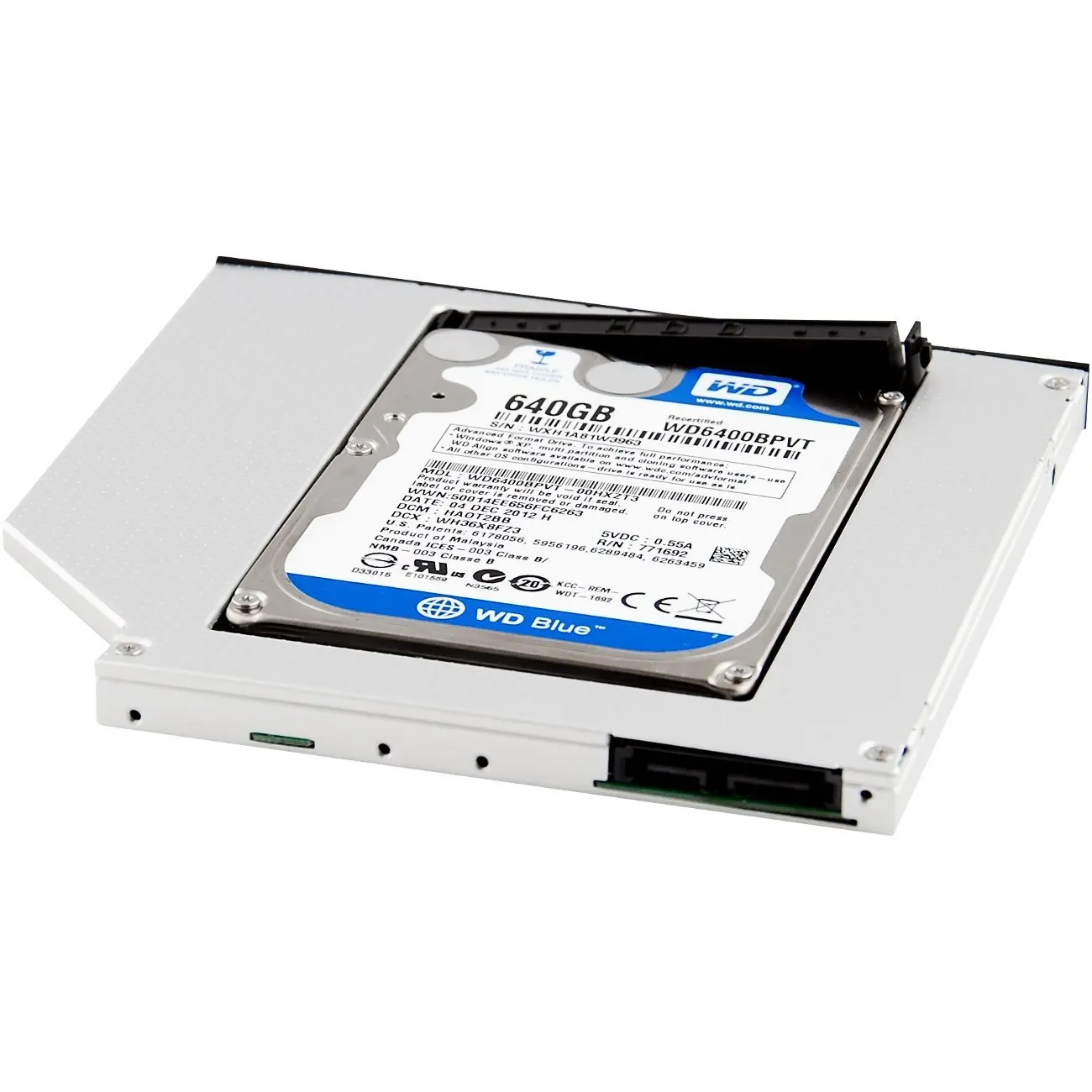 SATA Оптический Bay 2nd жесткий диск Caddy универсальный для 9.5 мм слот CD/DVD привод (для SSD