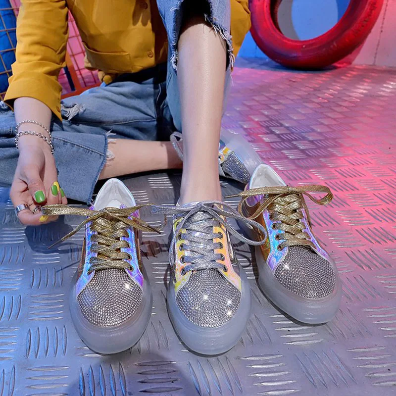 Брендовые весенние трендовые женские прозрачные кроссовки в стиле Харадзюку