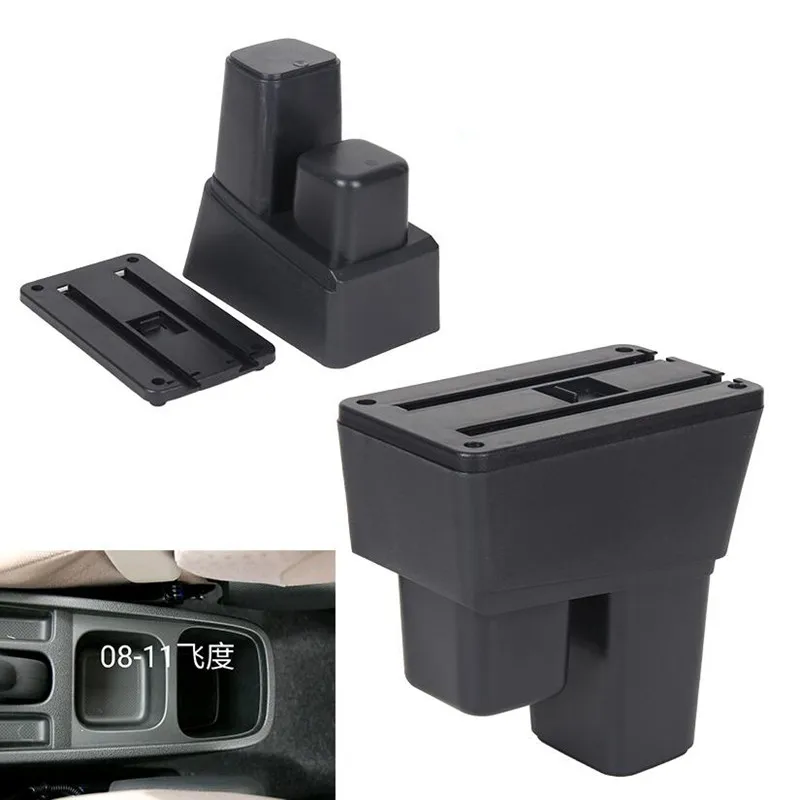 Подлокотник центральной консоли для Honda Fit Jazz 2008-2013 подлокотник хранения 2009 2010 2011
