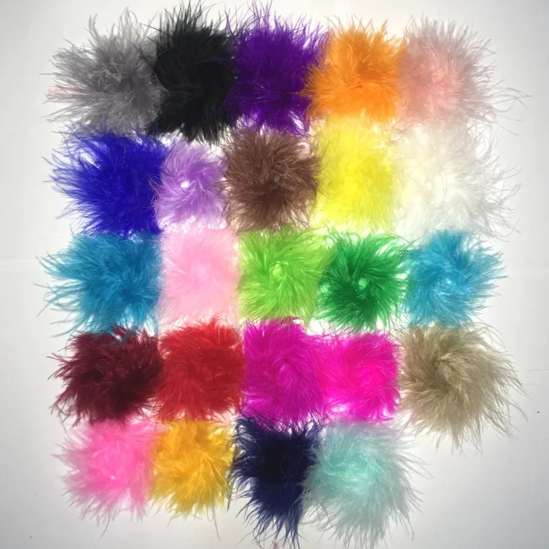 

100 шт./лот, оптовая продажа, накладки с перьями, перо марабу для зажима для волос, брошь, булавка для лацканов, 24 цвета