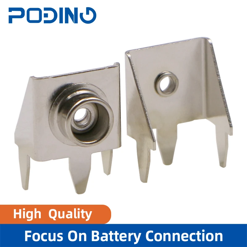 Poding PCB 9v держатель батареи оснастки латунь DIP Держатель 9V BC 635|Детали и аксессуары